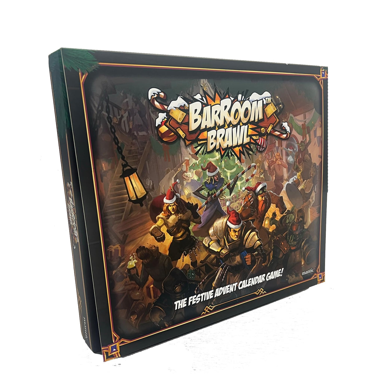 Barroom Brawl - Fantasy Tavern Mayhem Game, 24-Day Calendar with Pre-Assembled Miniatures & Scenery, Perfect Family Game with Daily Surprises Until Christmas, Made by Mantic Games 4