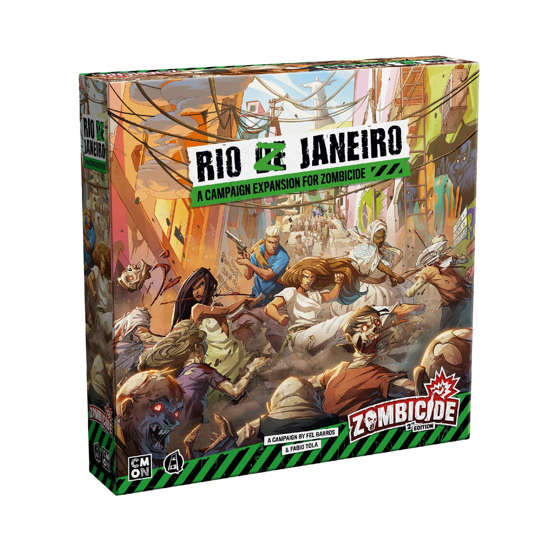 Zombicide: Rio Z Janeiro Board Game Expansion - Carnaval-Themed Zombies & New Campaign! Cooperative Tabletop Miniatures Strategy Game, Ages 14+, 1-6 Players, 1 Hour Playtime, Made by CMON