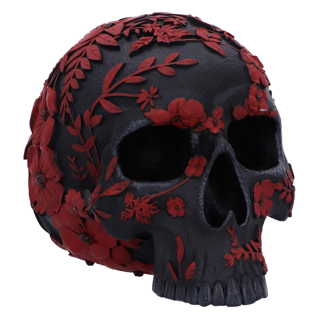 Age of Opium Poppy Skull 18.5cm