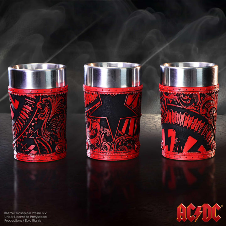 ACDC Logo Set of 3 Shot Glass 8.7cm