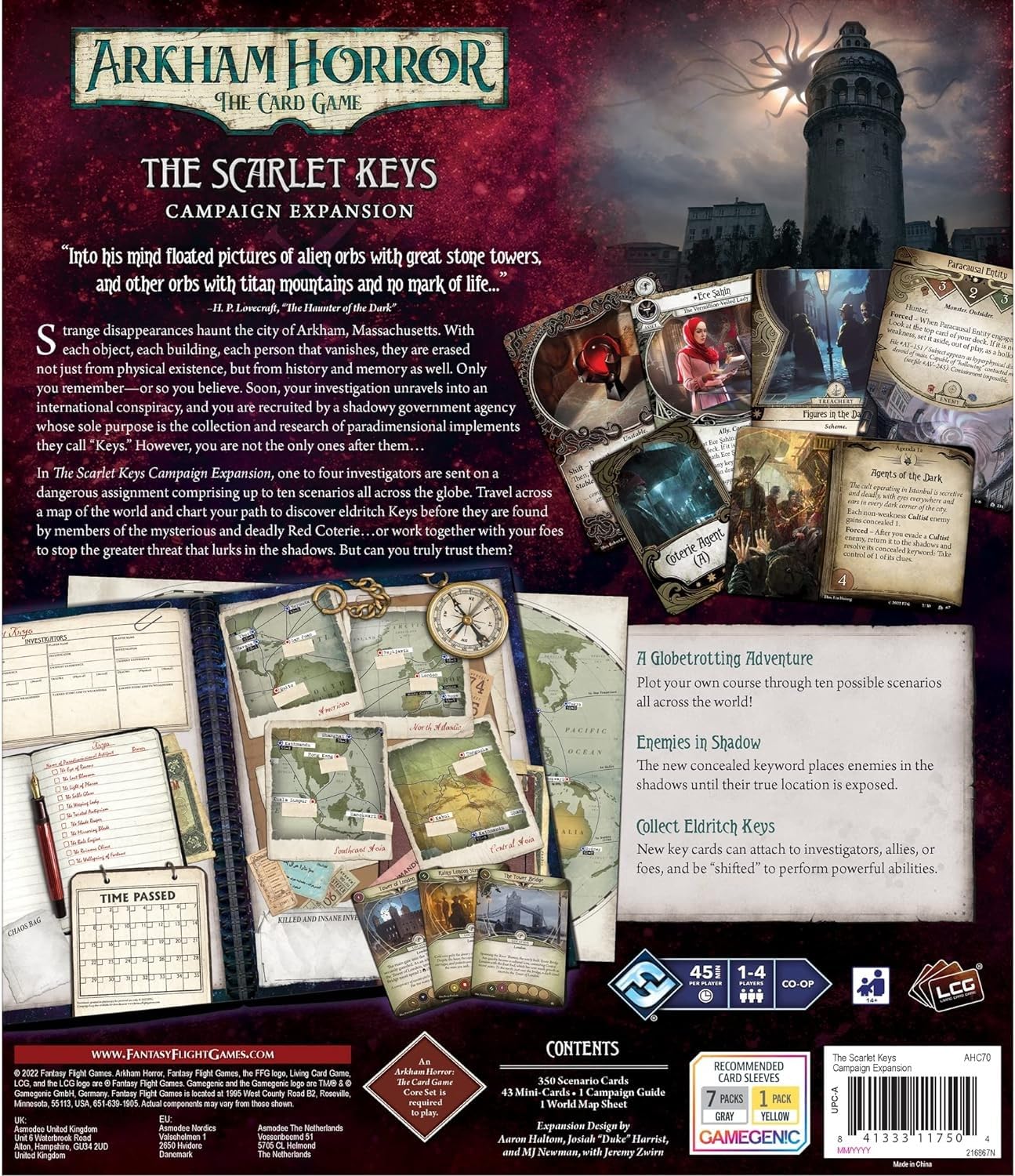 Arkham Horror the Card Game the Scarlet Keys Campaign Expansion 2