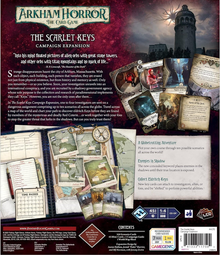 Fantasy Flight Games Arkham Horror The Card Game The Scarlet Keys Expansion