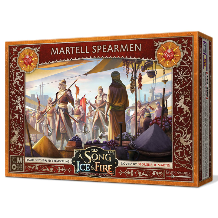 CMON A Song of Ice and Fire Tabletop Miniatures Game Martell Spearmen Unit Box - Elite Defenders of Sunspear, Strategy Game for Adults, Ages 14+, 2+ Players, 45-60 Minute Playtime, Made by CMON