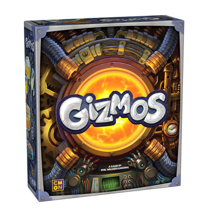 CMON Gizmos Board Game (2nd Edition) | Science Themed Strategy Board Game for Adults and Teens | Ages 14+ | 2-4 Players | Average Playtime 40-50 Minutes | Made by CMON 1