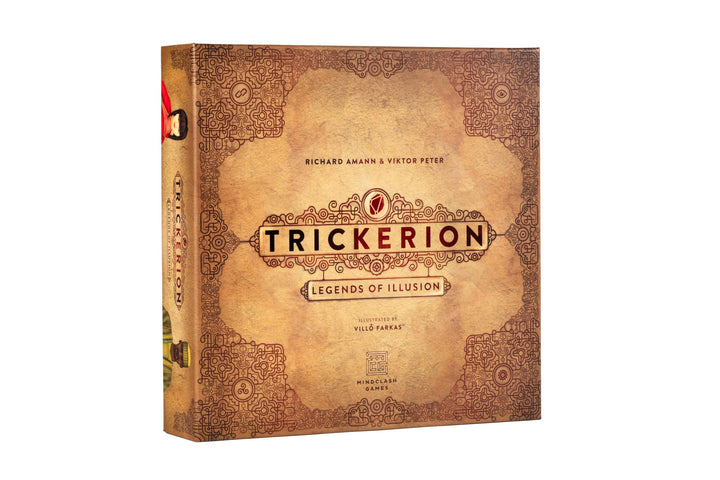 Mindclash Games Trickerion - Legends of Illusion Base Game | Victorian Steampunk Worker Placement Game for 2-4 Players | 48 Unique Trick Cards & Action Selection Mechanics