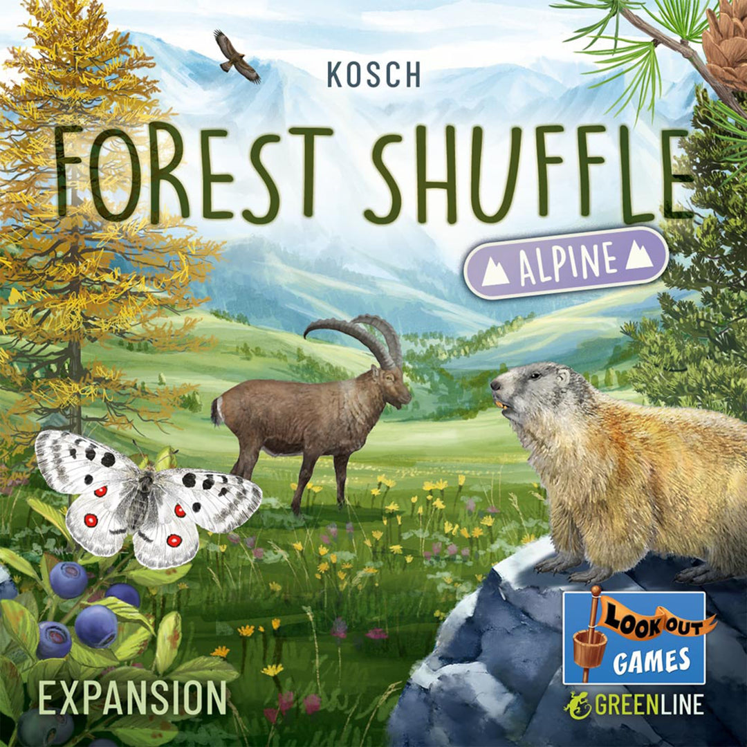 Lookout Games Forest Shuffle Alpine Card Game Expansion - 36 New Cards for Enhanced Gameplay! Adds New Species & Trees, Strategy Game for Kids & Adults, Ages 10+, 2-5 Players, 60 Min Playtime, Made