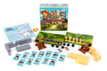 Vesuvius Media | Catapult Feud | Board Game | Ages 7+ | 2 Players | 30-45 Minutes Playing Time 2