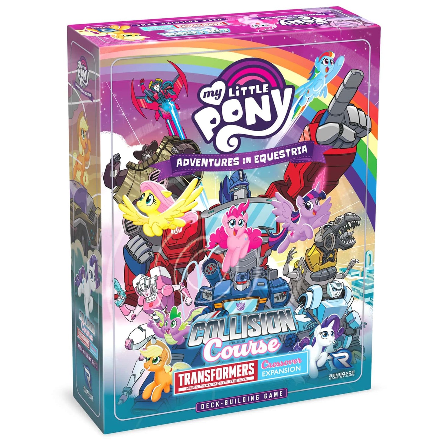 Renegade Games: My Little Pony: DBG Collision Course A Transformers Crossover Expansion - Adventures in Equestria Deck-Building, Ages 14+, 1-4 Players 1