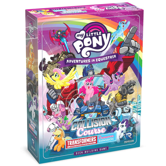 Renegade Games: My Little Pony: DBG Collision Course A Transformers Crossover Expansion - Adventures in Equestria Deck-Building, Ages 14+, 1-4 Players 1