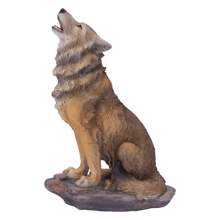Mountains Cry Howling Wolf Figurine 20cm