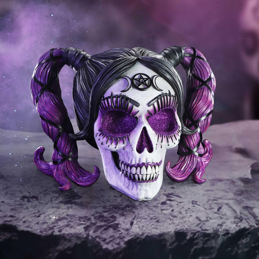 Drop Dead Gorgeous Myths and Magic Voodoo Doll Skull 20.5cm