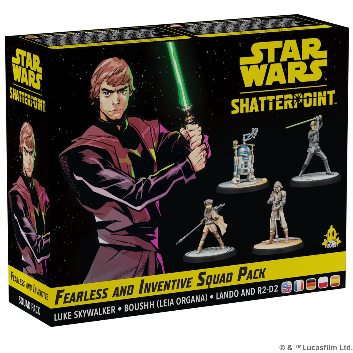 Atomic Mass Games Star Wars Shatterpoint Fearless and Inventive Squad Pack - Tabletop Miniatures Game, Strategy Game for Kids and Adults, Ages 14+, 2 Players, 90 Minute Playtime, Made 1