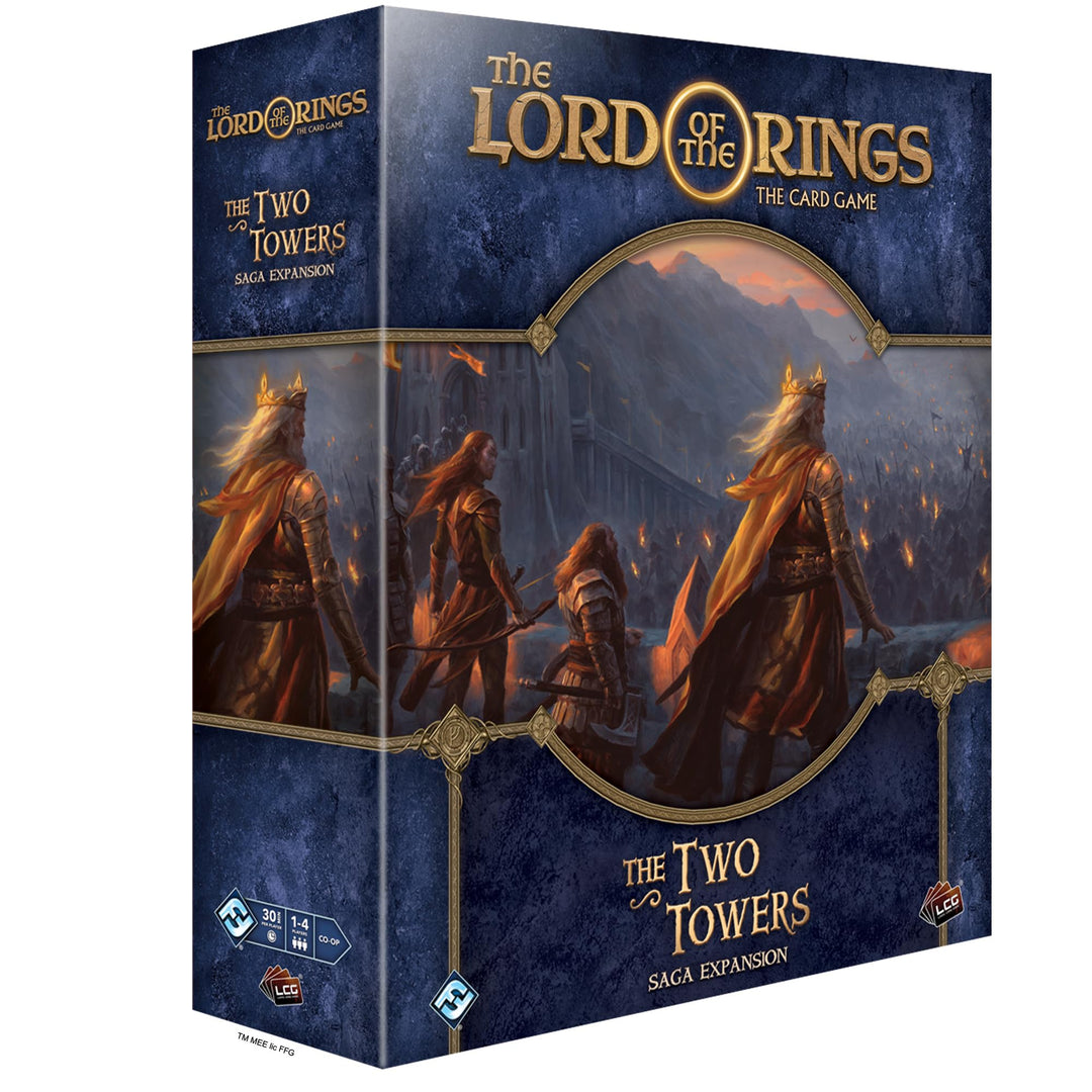 The Lord of The Rings The Card Game The Two Towers SAGA Expansion - Cooperative Adventure Game, Strategy Game, Ages 14+, 1-4 Players, 30-90 Min Playtime, Made by Fantasy Flight Games