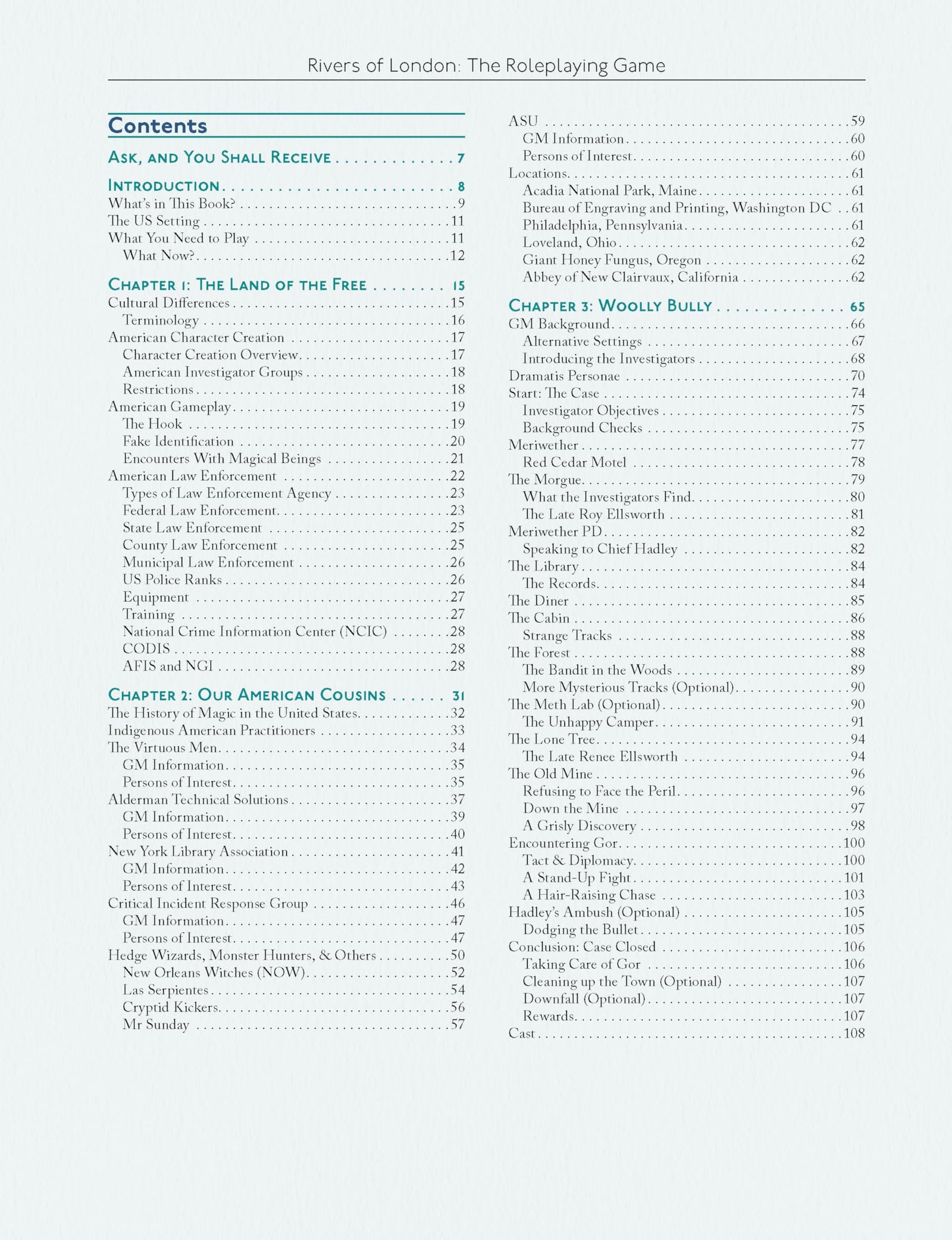 In Libertys Shadow A Guide To Case Files In The USA Rivers Of London Roleplaying Game by Chaosium 2
