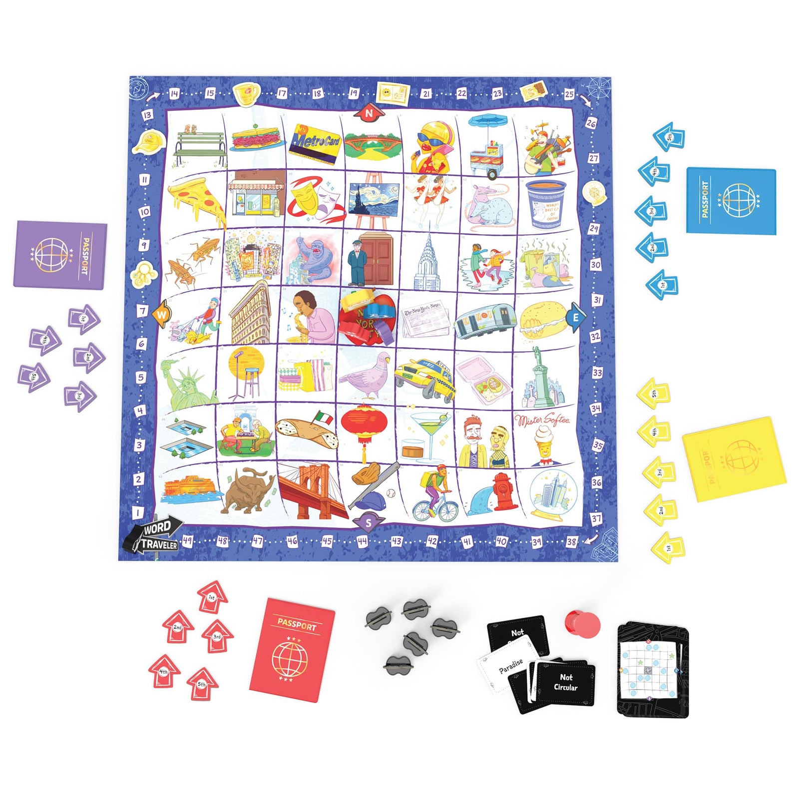 Word Traveler Board Game - Interactive Family Game, Perfect for Game Nights, Parties & Holiday Gatherings, Fun for Kids & Adults, Ages 10+, 2-5 Players, 30-45 Minute Playtime, Made by Office Dog 2