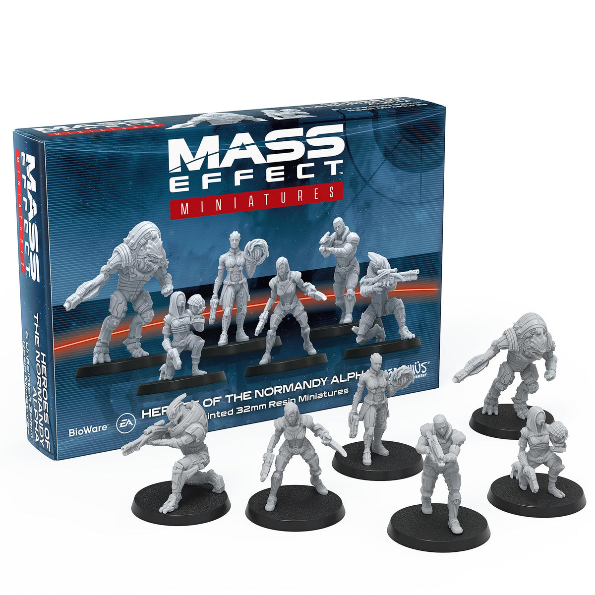 Mass Effect Heroes of the Normandy Alpha Resin Collectors Miniatures Set 1