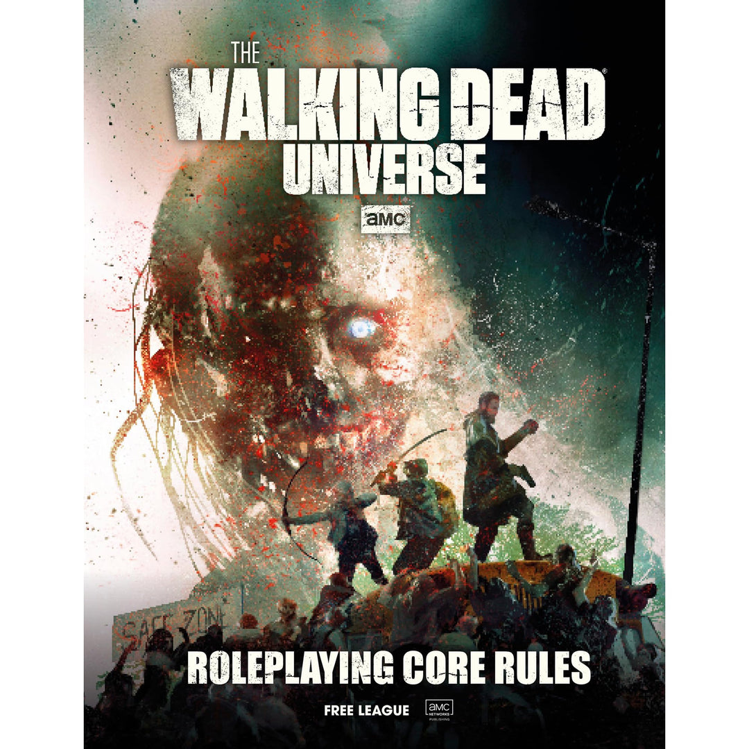 Free League Publishing The Walking Dead Universe RPG Core Rules, Fantasy Horror Adventure Roleplaying, Hardback RPG Book, Adults, Teens Ages 16+