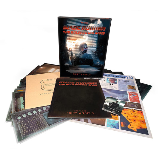 Blade Runner RPG Case File 02 Fiery Angels Boxed Adventure Roleplaying Game by Free League 1