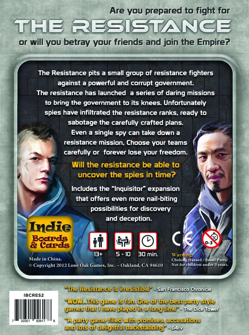 The Resistance 3rd Edition Board Game