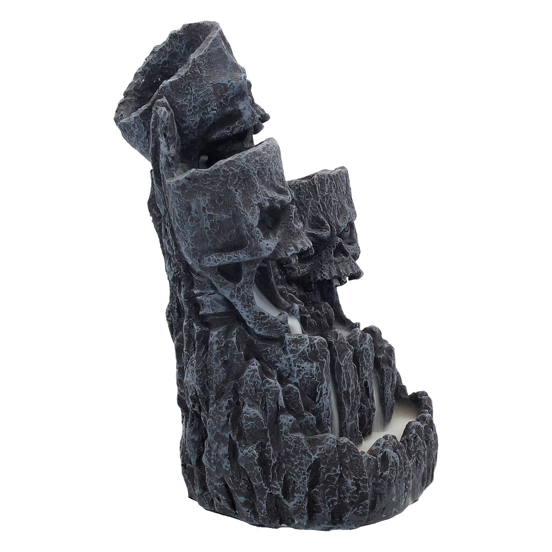 Skull Backflow Incense Tower Holder 17.5cm