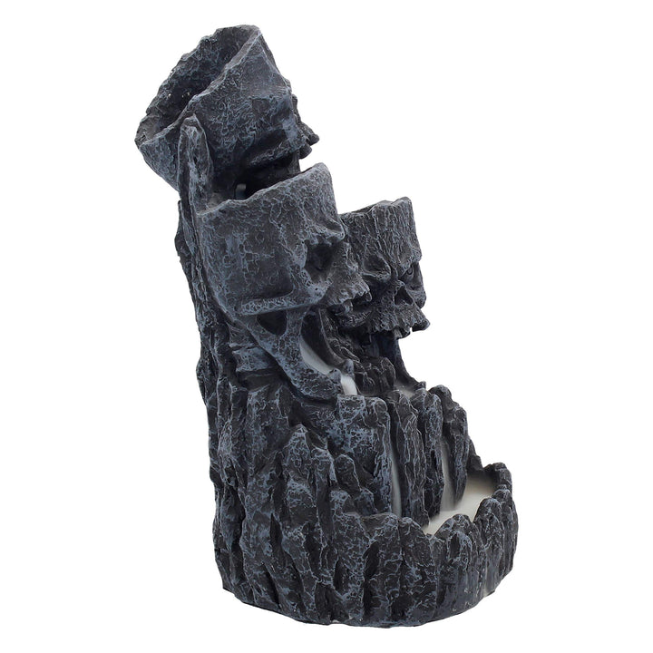 Skull Backflow Incense Tower Holder 17.5cm