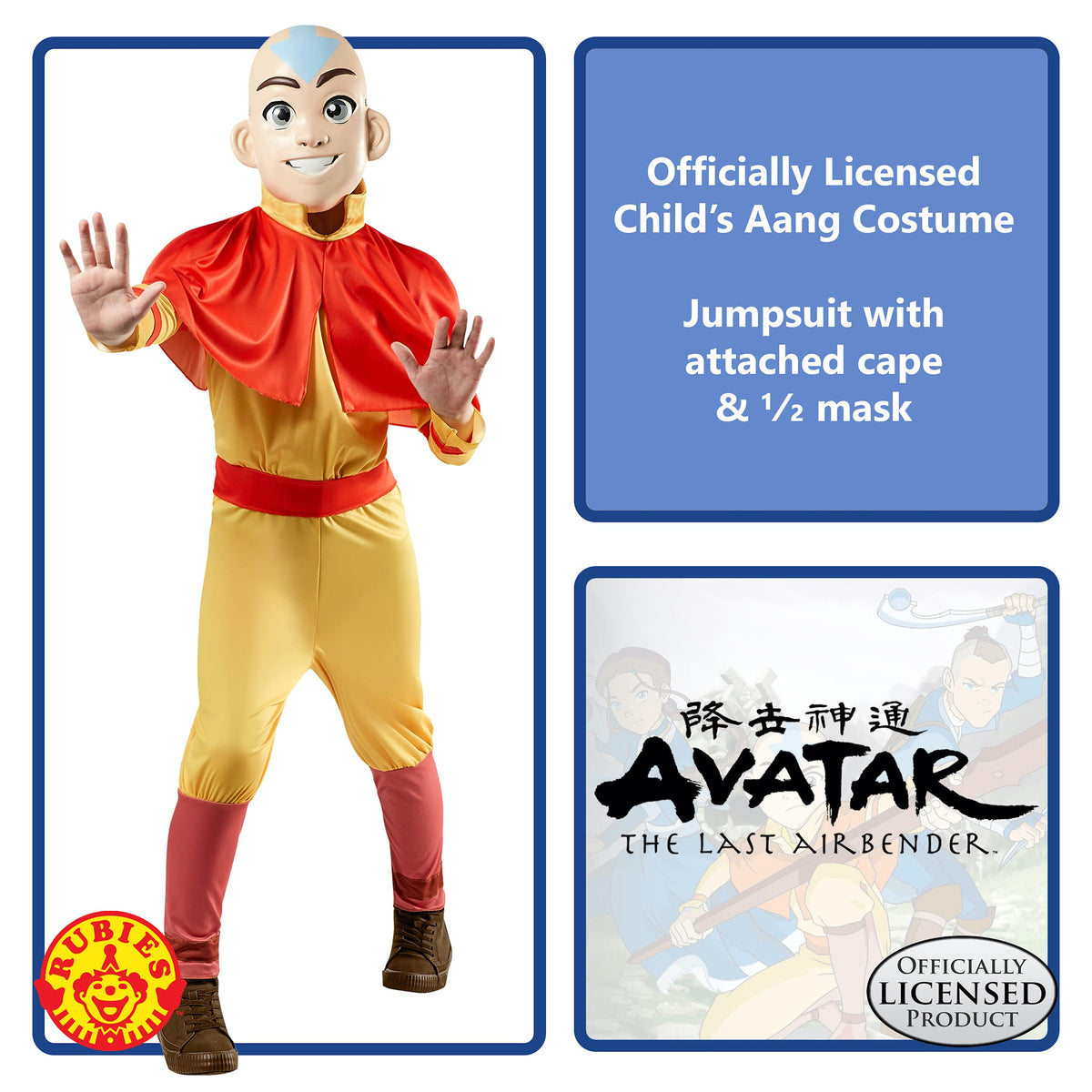 Avatar The Last Airbender Aang Costume for Boys 8