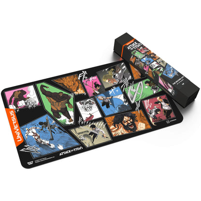 UniVersus: Attack on Titan: Origins of Power - The Second Act Playmat - 24 x 14 Neoprene Mat, Tabletop Card Game Accessory, UVS Games, Licensed 2