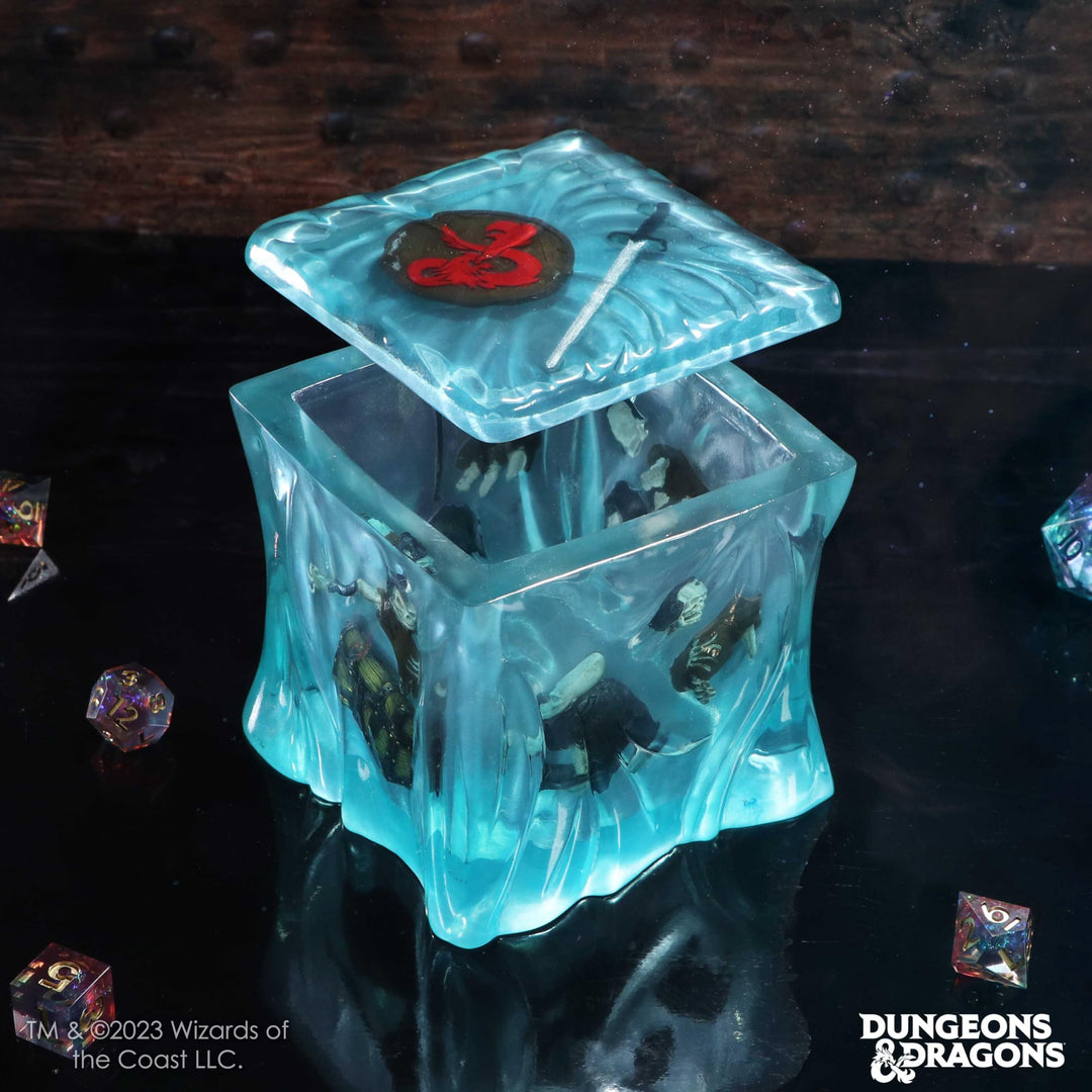 Dungeons Dragons Gelatinous Collectible Cube Dice Box 11.5cm