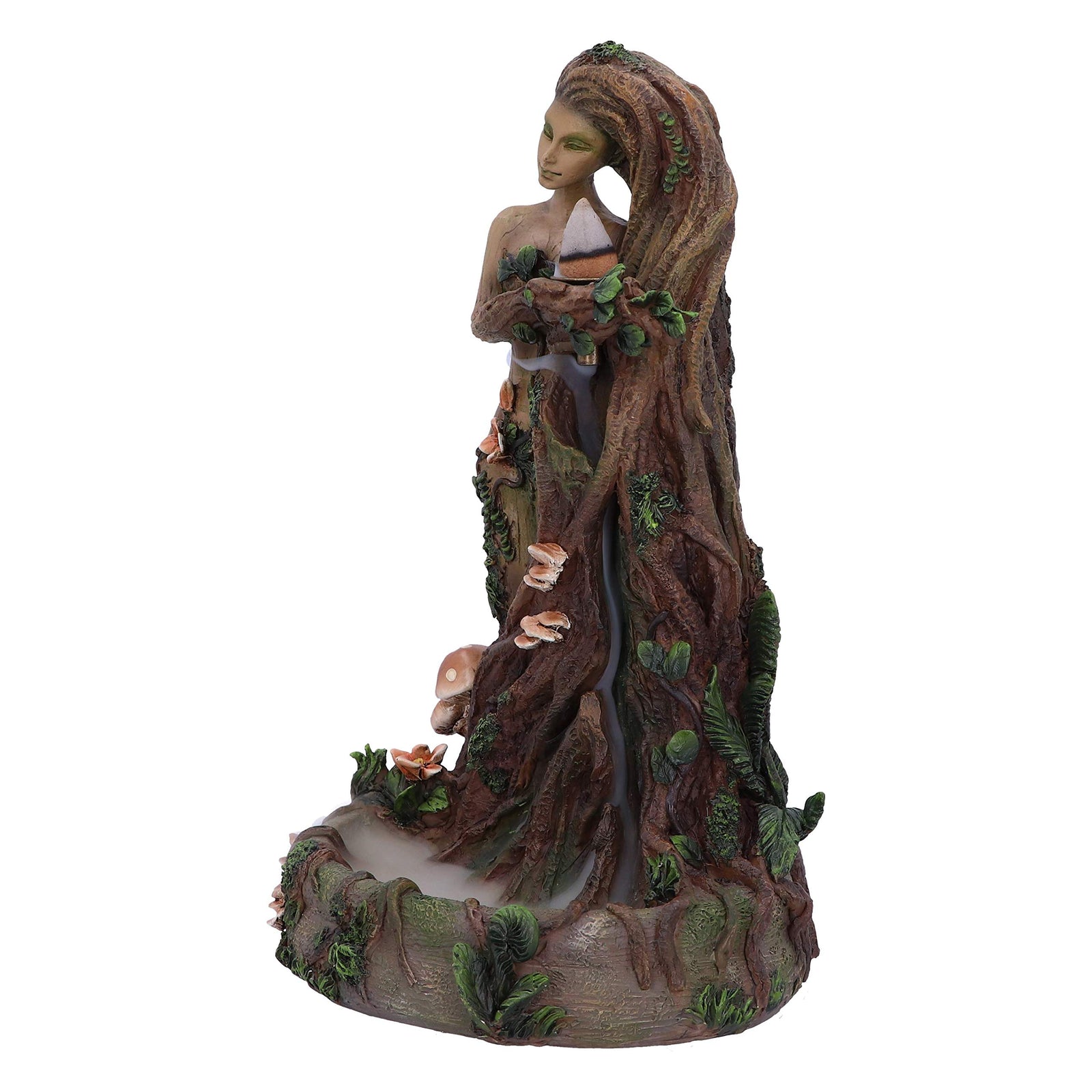 Lady Earth Female Tree Spirit Natural Backflow Incense Burner 23.5cm 2