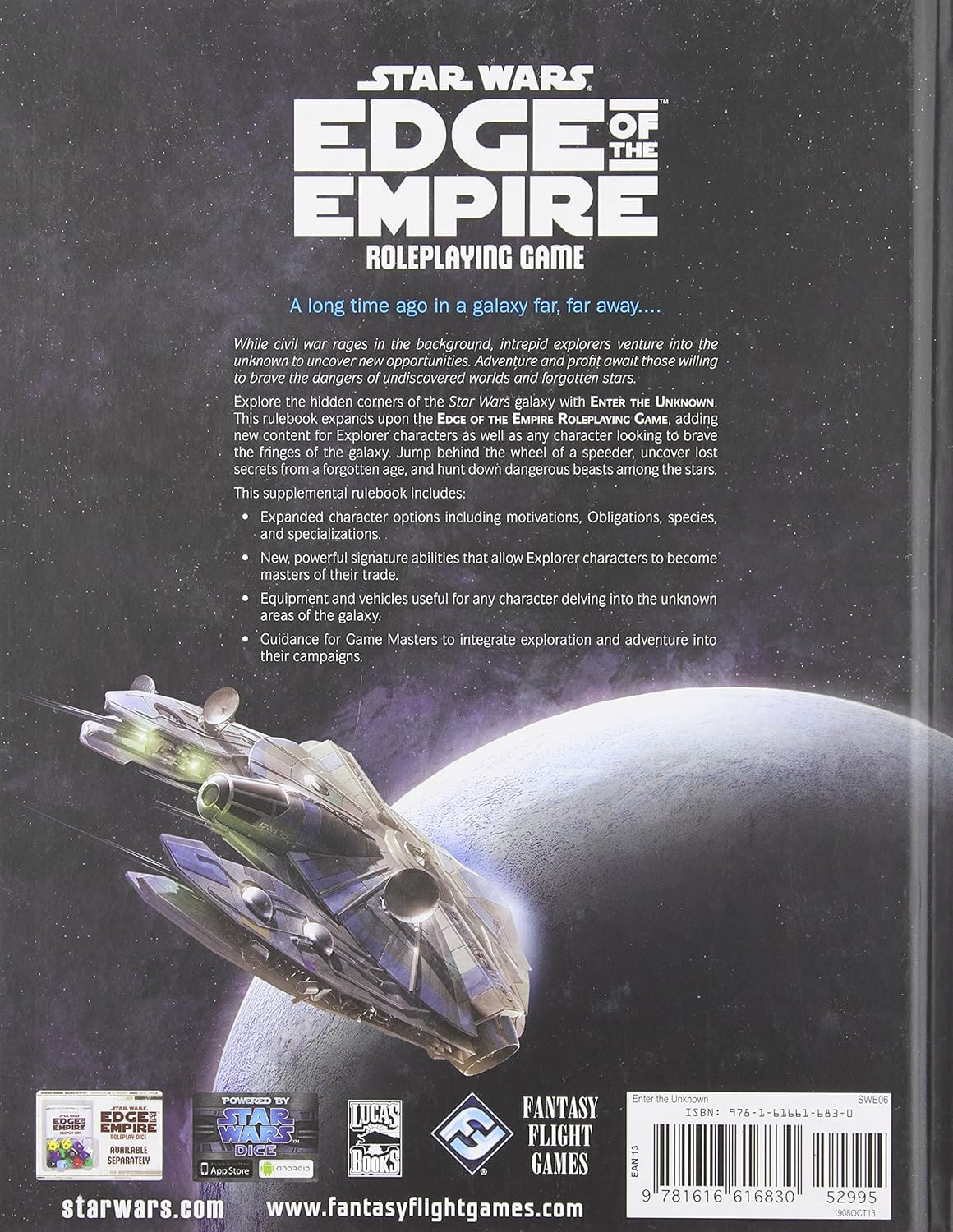 Star Wars Edge of the Empire RPG Enter the Unknown Roleplaying Game by Edge Entertainment Studio 2