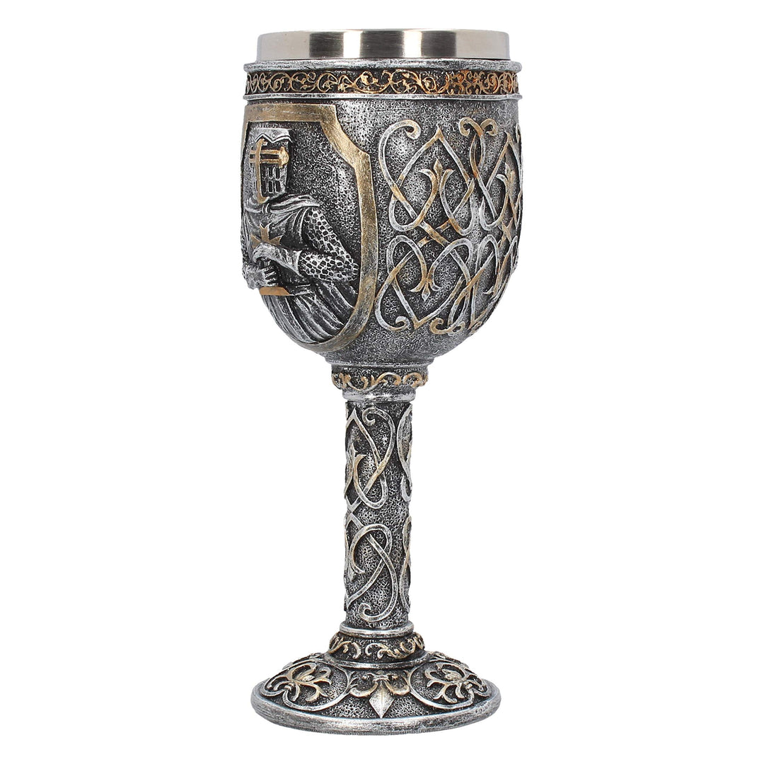 Armoured Medival Knight Soldier Goblet 19cm