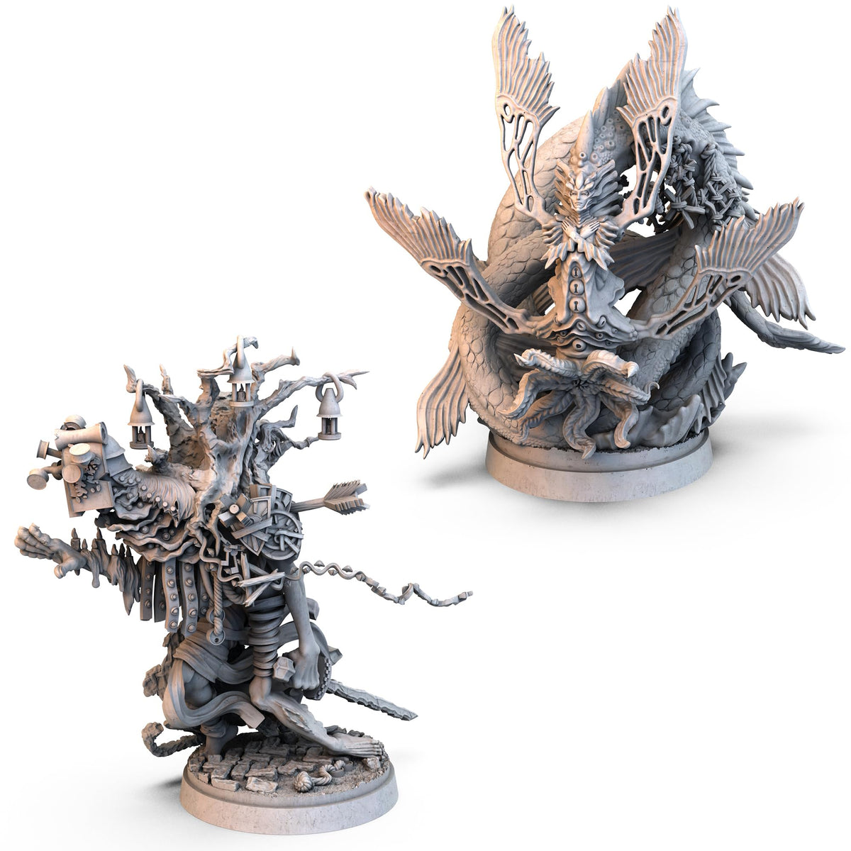 Awaken Realms Tainted Grail: Kings of Ruin Wyrd Encounters Board Game Expansion - Enhance Your Immersion with Plastic Guardian Models! Ages 14+, 1-4 Players, 2-3 Hour Playtime, Made 4