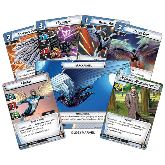 Marvel Champions The Card Game Angel HERO PACK - Superhero Strategy Game, Cooperative Game for Kids and Adults, Ages 14+, 1-4 Players, 45-90 Minute Playtime, Made by Fantasy Flight Games 2