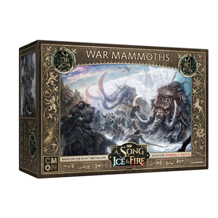 CMON A Song of Ice and Fire Tabletop Miniatures War Mammoths Unit Box (Multilingual Edition) - Strategy Game for Adults, Ages 14+, 2+ Players, 45-60 Minute Playtime, Made by CMON