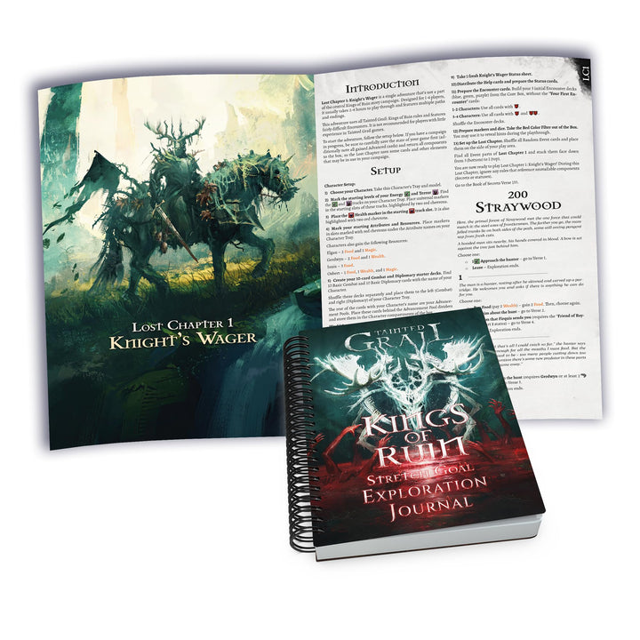 Awaken Realms Tainted Grail: Kings of Ruin Board Game Stretch Goals Expansion - Unlock Additional Adventures and Enhancements! Ages 14+, 1-4 Players, 2-3 Hour Playtime, Made by Awaken Realms