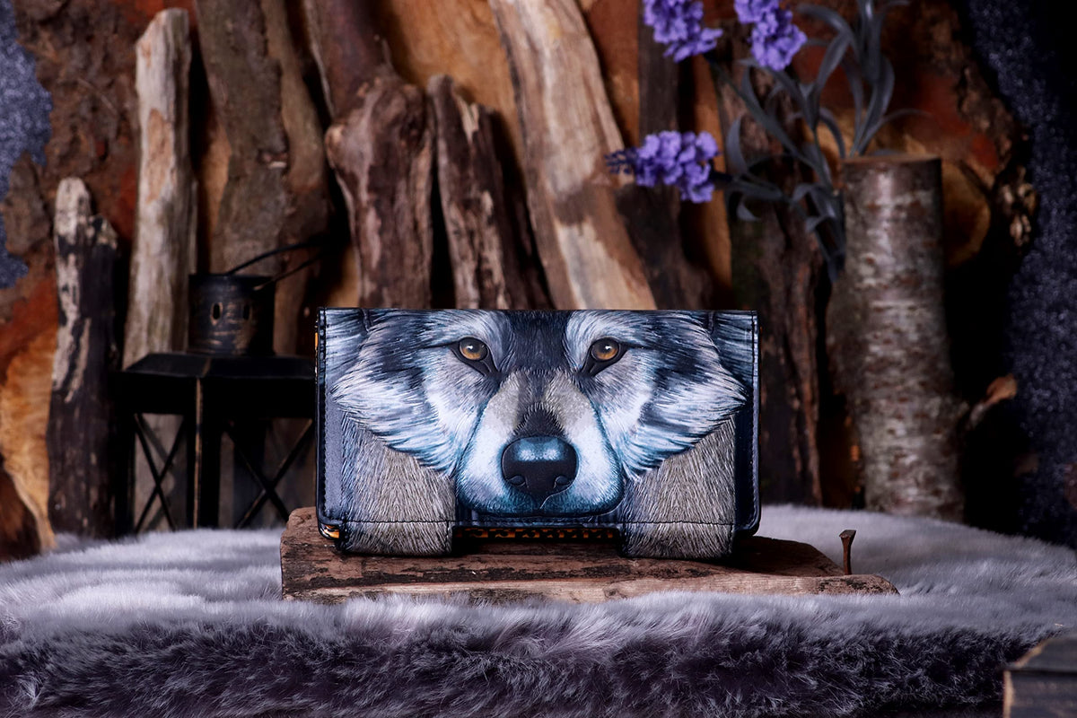 Guardian Wolf Embossed Purse 18.5cm 7