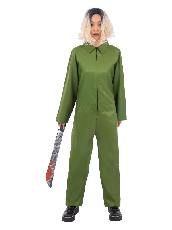 Green Boiler Suit Costume Top Gun Jumpsuit or Horror 1