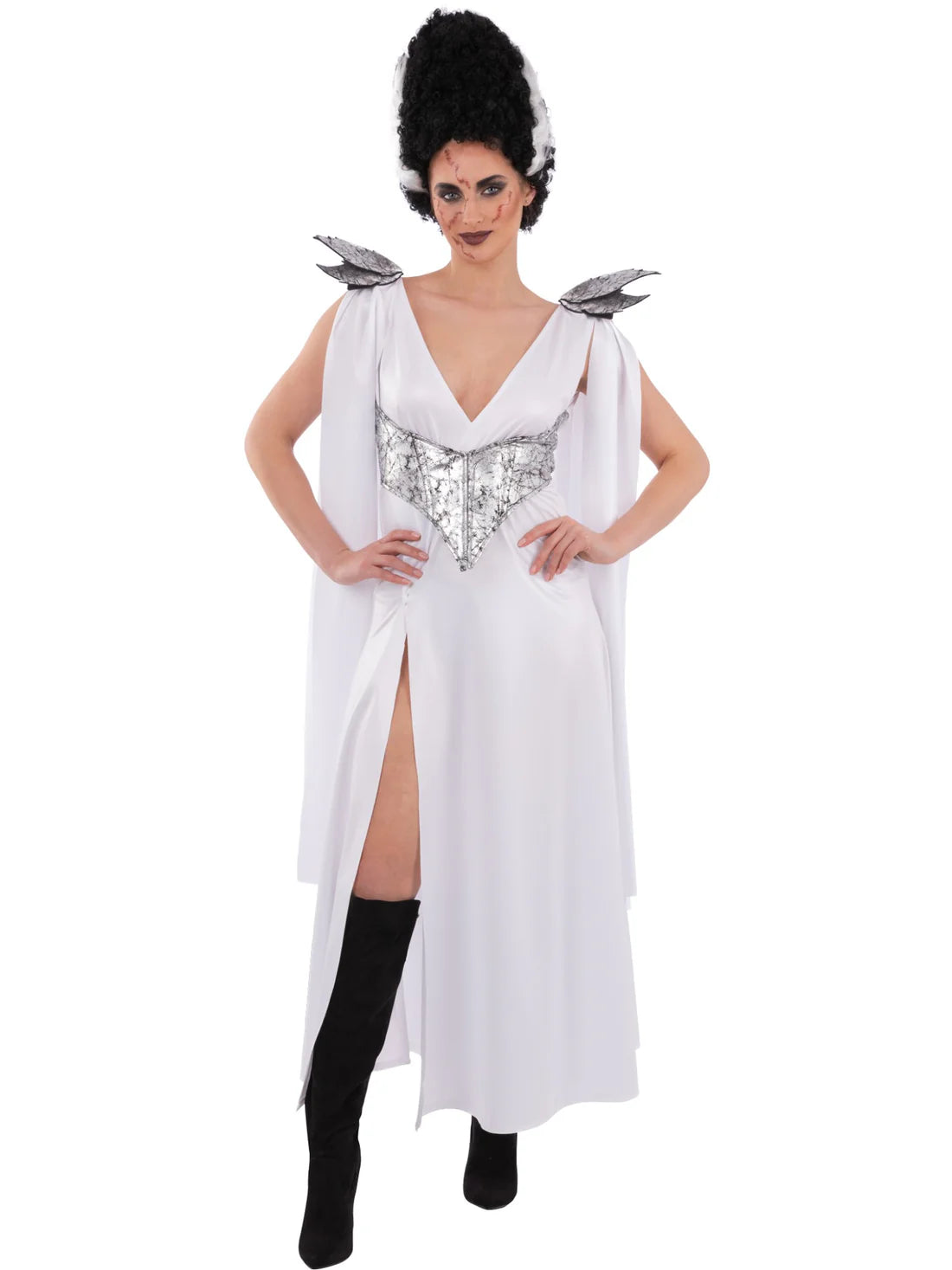 Fever Monster Mummy Bride Costume White Dress 4