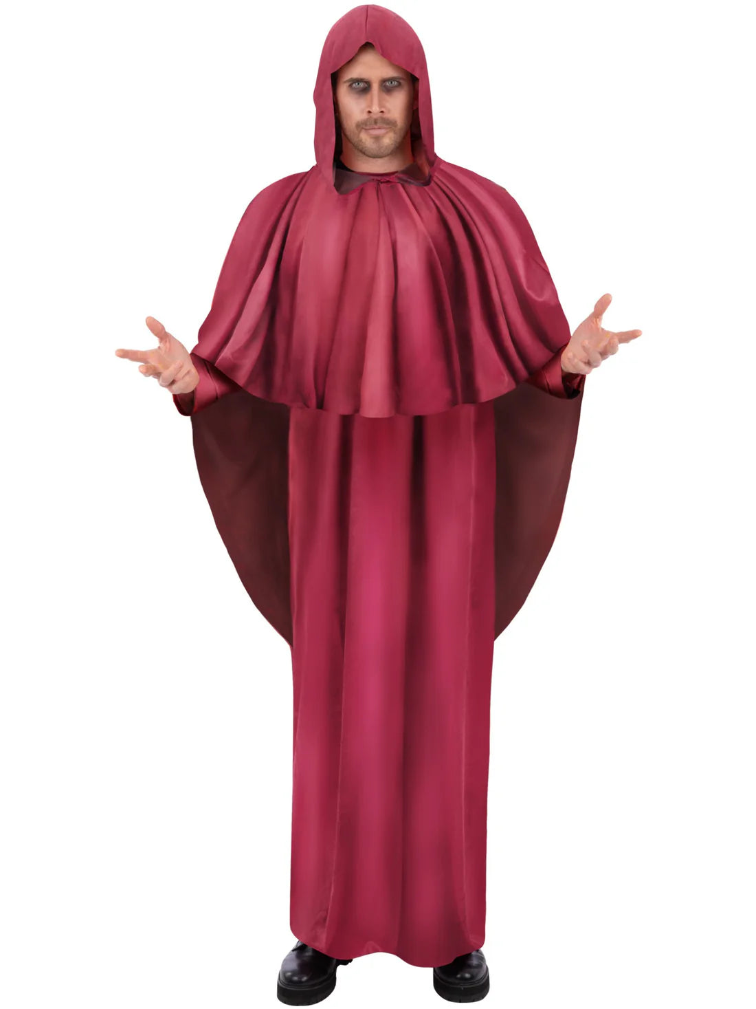Occult Costume Hooded Robe Red Unisex Costume for Halloween 2