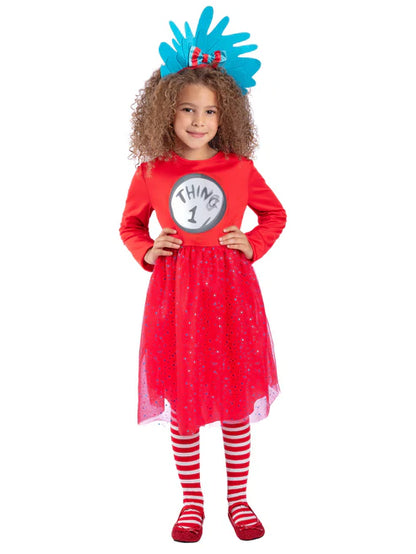Dr Seuss Cat in the Hat Thing 1 & 2 Costume Dress 5