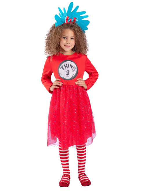 Dr Seuss Cat in the Hat Thing 1 & 2 Costume Dress 1