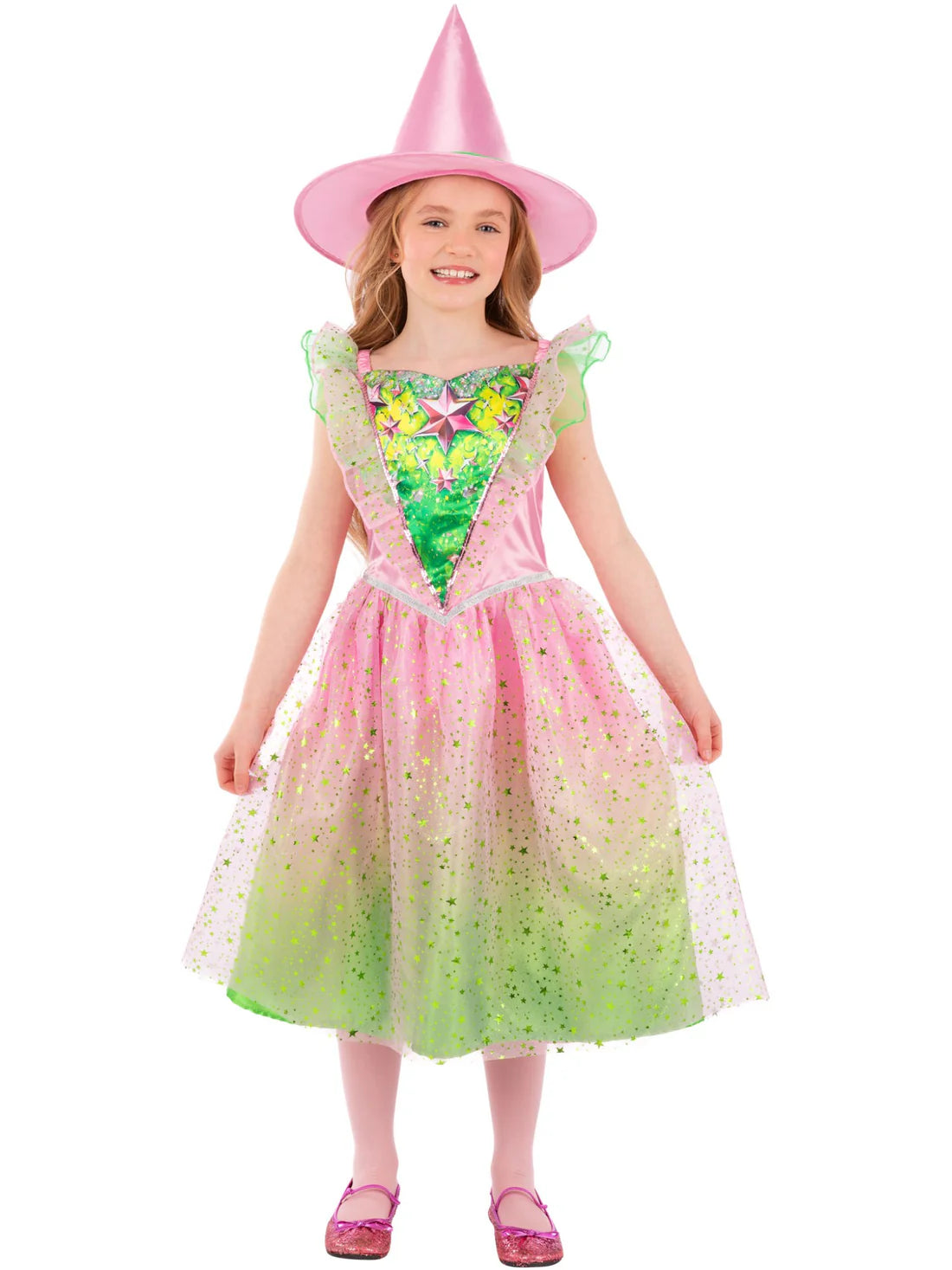 Good Witch Costume Girls Glinda Dress and Hat 2
