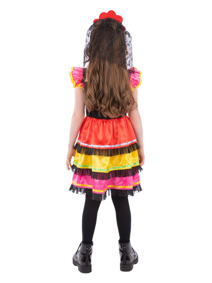 Day of the Dead Fiesta Costume Dress and Rose Headband 3