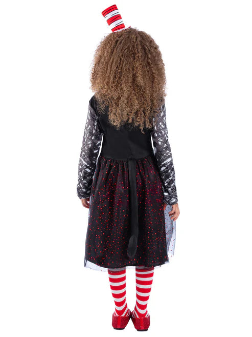 Dr Seuss Cat In The Hat Costume Dress for Girls 3