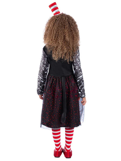 Dr Seuss Cat In The Hat Costume Dress for Girls 3