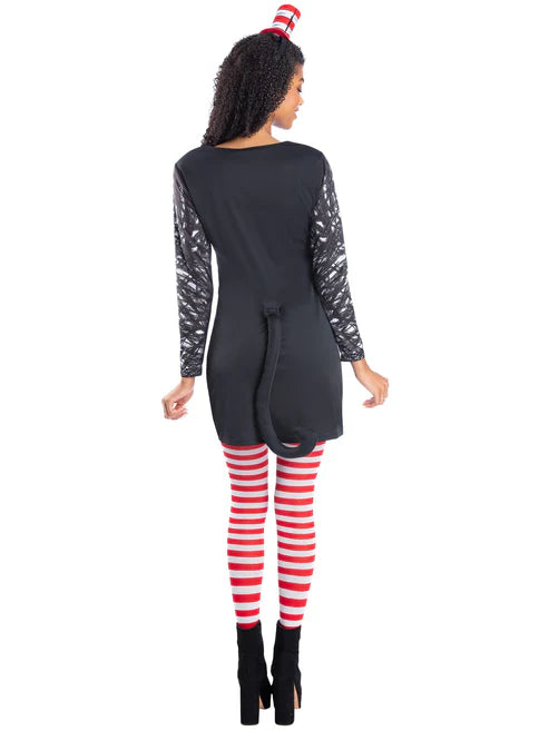 Dr Seuss Cat in the Hat Ladies Costume Dress 3