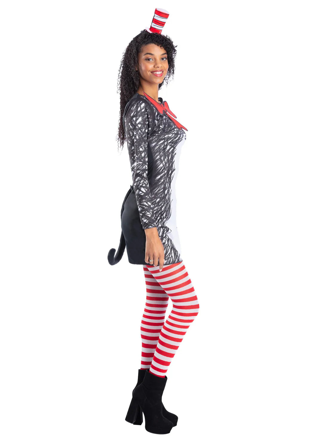 Dr Seuss Cat in the Hat Ladies Costume Dress 2