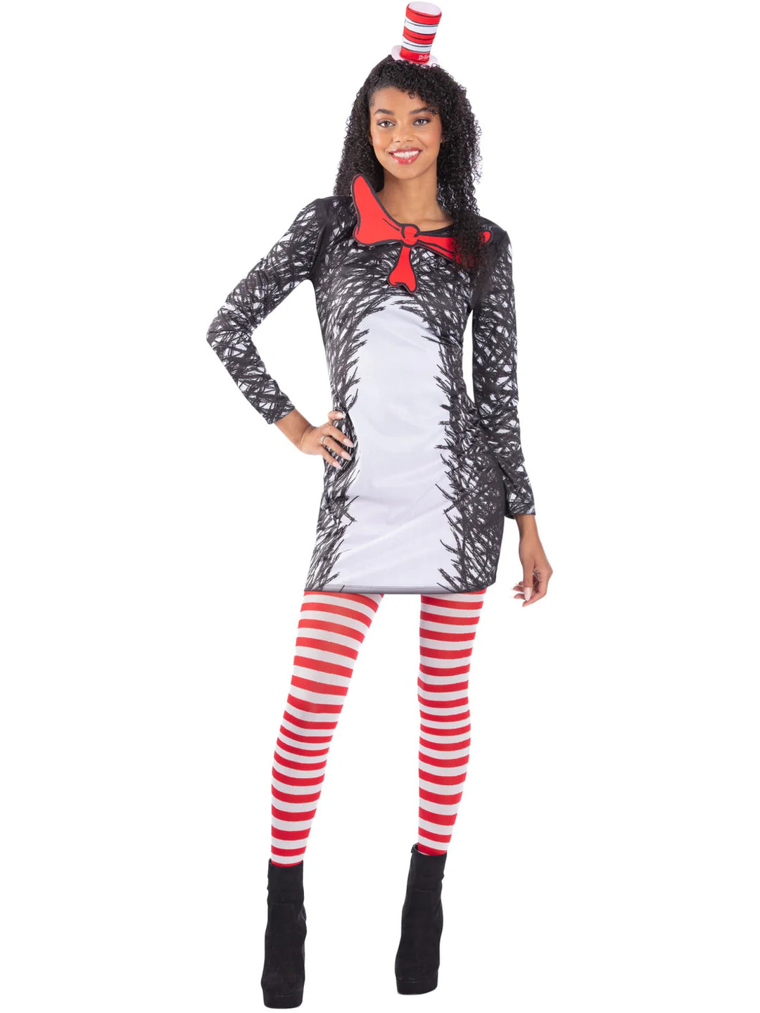 Dr Seuss Cat in the Hat Ladies Costume Dress 1