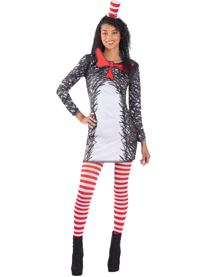 Dr Seuss Cat in the Hat Ladies Costume Dress 1