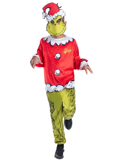 Dr Seuss The Grinch Santa Costume for Kids 4